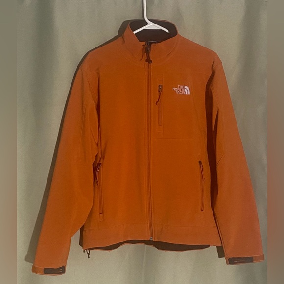 The North Face Orange/Rust Apex Bionic Soft-Shell Jacket Full Zip Mens S/P